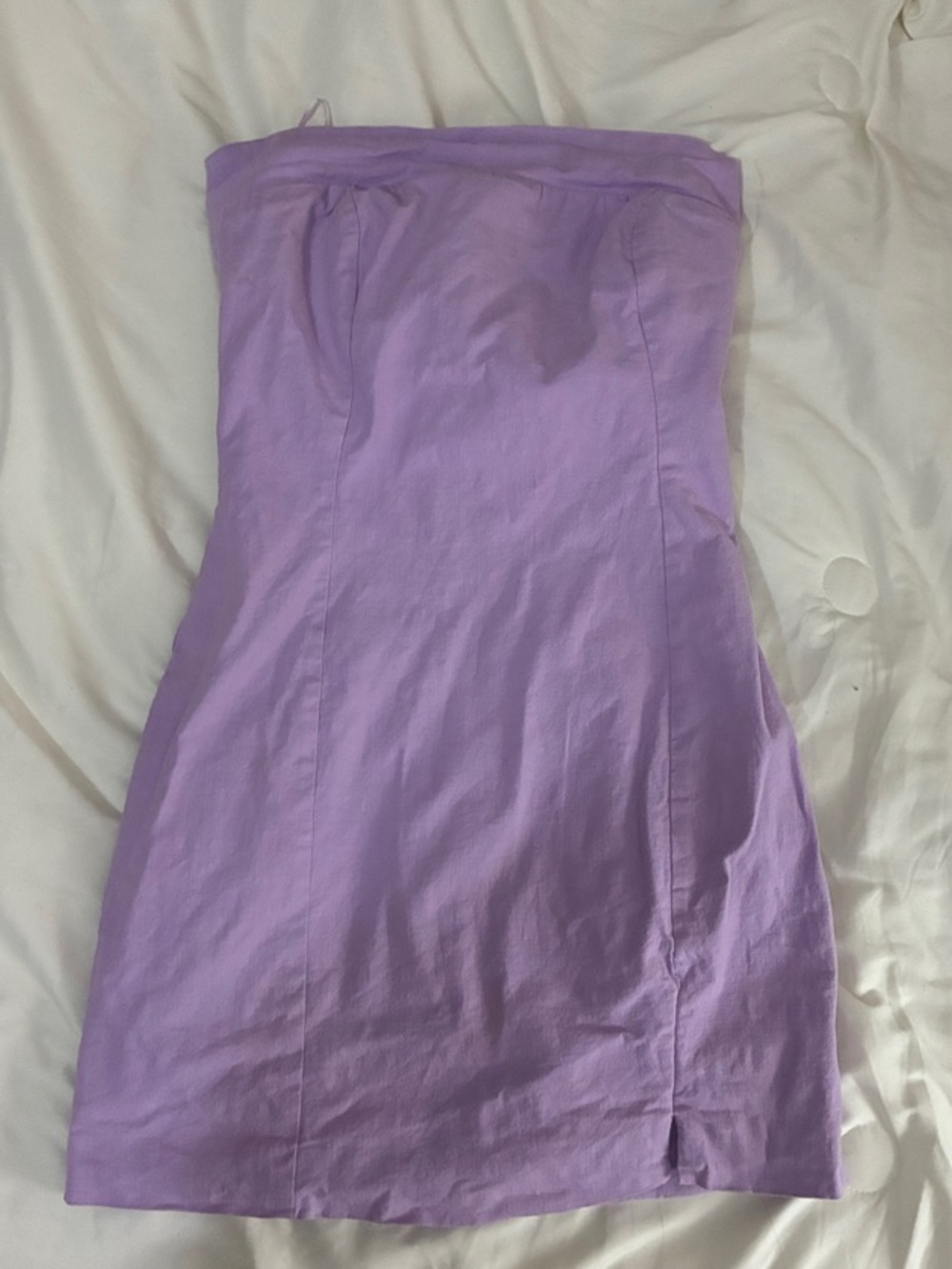Strapless Lilac Bodycon Dress